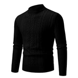 BONSIR  -  Knitted Cashmere Men's Sweater Round Neck Pullover 2025 Autumn New Knitted Jacquard Sweater Base Sweater Men's Clothing