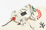 BONSIR  -  Summer Mens Hawaiian Beach Shirt Vintage Cartoon Graffiti Hawaii Blouse Men Harajuku Streetwear Fashion Casual Aloha Shirts Male