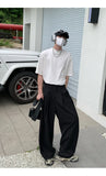 BONSIR  -  Oversized Black Suit Pants Men Fashion Social Mens Dress Pants Korean Loose Wide Leg Pants Mens Office Formal Trousers M-3XL