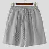 BONSIR  -  Men Shorts Striped Drawstring Loose Summer Casual Male Shorts Streewear 2025 Oversize Fashion Men Bottoms S-5XL