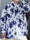 BONSIR  -  Fried street jacket men's spring and autumn Hong Kong style high street ins tie-dye jacket trendy brand couple jacket