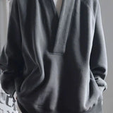 Bonsir New Spring and Autumn Fashion Simple Trendy Men's V-Neck Loose Casual Small Puppy Handsome Lazy Men's Oversize Sweater