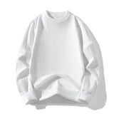 BONSIR  -  Mens Thicken Loose O Neck Solid Knit Sweaters Autumn Winter Korean Fashion All-match Undershirt Pullover Sweater Men