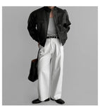 BONSIR  -  American leather jacket men's autumn and winter new model Pissai motorcycle suit short multi-pocket work stand collar jacket