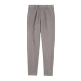 Bonsir Winter Thickened Woolen Suit Pant Mens Casual Straight Trousers Korean Classic Fashion Business Formal Office Social Suit Pants