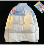 BONSIR  -  New Winter Jacket Men's Corduroy Stitching Thickened Warm Parka Japanese Style Street Cold-proof Padded Coat Ski
