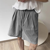 BONSIR  -  Men Shorts Striped Drawstring Loose Summer Casual Male Shorts Streewear 2025 Oversize Fashion Men Bottoms S-5XL