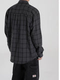 Bonsir Casual Plaid Print Shirt Men's Wear 2024 Autumn Loose Turn Down Collar Top Korean Style Version Trendy Long Sleeved Shirt