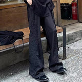 BONSIR  -  Mens Trousers With Straps Drapes Casual Pants Streetwear Fashion Dark Personality Versatile Straight Pants Men'S Clothing 2025