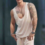 BONSIR  -  New Stylish Comfy Fashion Daily Holiday Vacation T Shirt Tee Top Colorblock Loose Mens O Neck Short Sleeve Male