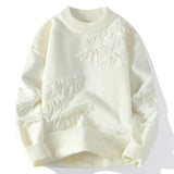 Bonsir High Street Sweaters For Men Winter Ripped Retro Fringed Sweater Japan Style Soft Touch Stylish Sweaters Size 3xl 4xl