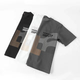 BONSIR  -  Summer Men's T-Shirt and Shorts Sets Casual Letter Print Two Piece Sets Mens O Neck Sports Tracksuit Fashion High Street Suits