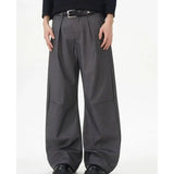 BONSIR  -  Pleated scimitar trousers for men in spring and autumn new trendy brand high-end loose straight trousers draped casual pants