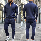 BONSIR  -  Casual Tracksuits Mens Autumn Fashion Side Striped Jackets And Pants Two Piece Sets For Men Sports Fitness Sweatsuits Streetwear