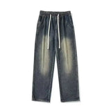 BONSIR  -  Jeans for men in spring and autumn new styles for teenagers straight tube  loose fit American style high street hanging cas