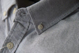 BONSIR  -  Sleeve Patch Washed Grain Woven Cotton Long Sleeve Shirt Men's Daily Tooling Retro Trend Youth Thin Coat