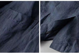 BONSIR  -  Spring Autumn Fashion Men Linen Two-piece Set Blazer Jacket + Pants Solid Slim Fit Casual Business Thin Clothing Breathable Suit