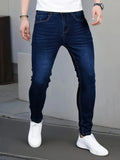BONSIR  -  Men's Classic Fit Jeans - Comfort Stretch, Original Wash Details, Easy Care Denim