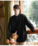BONSIR  -  Loose Casual Youth. Student Baseball Collar Lazy Style Sweatshirt with Single-breasted Jacket, Unisex.