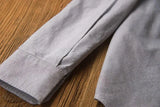 BONSIR  -  Sleeve Patch Washed Grain Woven Cotton Long Sleeve Shirt Men's Daily Tooling Retro Trend Youth Thin Coat