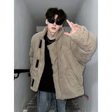Bonsir 90s Streetwear Autumn Winter New Winter Clothing Cotton Clothing American Retro High-end Loose Cotton Clothing