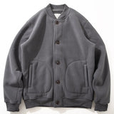 BONSIR  -  Japanese retro simple casual velvet cotton jacket for men 2025 autumn and winter American warm lamb velvet cotton jacket