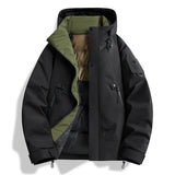 Bonsir New autumn winter loose cotton jacket warm casual men's cotton jacket zipper waterproof jacket