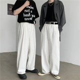 BONSIR  -  White Baggy Jeans Men Oversized Casual Wide Leg Jeans Men Streetwear Korean Loose Straight Jeans Mens Denim Trousers S-3XL