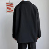 Bonsir Mens Dk Uniform Casual Suit Jacket Youthful Trend Versatile College Style Temperament High School Student Jacket Men'S Clothing