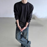 BONSIR  -  Y2K Mens T-Shirt Casual Versatile Base Shirt Autumn Holiday Shopping Streetwear  Antibacterial Top Men's Clothing Unisex