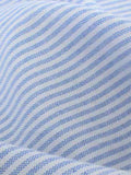 BONSIR  -  Fresh green collar striped long sleeve shirt men's casual Joker fashion street style