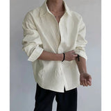 BONSIR  -  Fashion Loose Men's Printed Casual Long-sleeve Shirt. Single-button Street Style Spring and Autumn Top. M-5XL