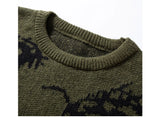 BONSIR  -  Autumn Winter Men's O-Neck Sweater Casual Men Warm Cashmere Knitted Pullover Men Classic Loose Knitwear Sweaters Clothing