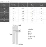 BONSIR  -  Drawstring Sweatpants Thin Men's Fashion Embroidered Wide Pants Straight Comfortable Casual Male Clothes Trousers Streetwear