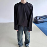 BONSIR  -  Y2K Mens T-Shirt Casual Versatile Base Shirt Autumn Holiday Shopping Streetwear  Antibacterial Top Men's Clothing Unisex