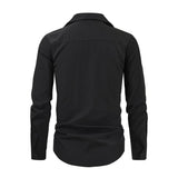 Bonsir Mens Shirts Sequins Performance Casual Shirts Streetwear Fashion Nightclub Youth Niche Tops Old Money Men'S Clothing New