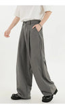 BONSIR  -  Black Suit Pants Men Oversized Fashion Social Mens Dress Pants Korean Loose Wide Leg Pants Mens Office Formal Trousers M-3XL