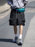 BONSIR  -  Loose Men's Casual Shorts Summer New Cargo Pants Fashionable Wide-leg Baggy Big Pocket Sweatpants Male Short Pants Streetwear
