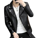Bonsir Casual Slim Fit Men's Suit Jackets Thin Coat New In Fashionable Handsome Classic High Quality Male Leather Blazer Elegant Loose