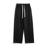 Bonsir Youth and Vitality Pants Men's Fashion Elastic Waist Casual Pants Men Streetwear Loose  Comfortable Trousers Wide Leg 5XL