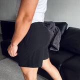 BONSIR  -  New Korean Style Shorts Mens Summer Lightweight Zipper Design Shorts Male Leisure Streetwear City Walk Gym Shorts 2025