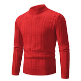 BONSIR  -  Knitted Cashmere Men's Sweater Round Neck Pullover 2025 Autumn New Knitted Jacquard Sweater Base Sweater Men's Clothing