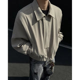 BONSIR  -  Spring Short Jacket Men Fashion Black Casual Jacket Men Streetwear Korean Loose Bomber Jacket Mens Motorcycle Jackets M-3XL