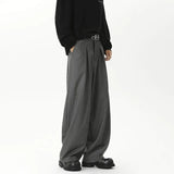 BONSIR  -  Oversized Suit Pants Men Fashion Society Mens Dress Pants Korean Loose Casual Wide Leg Pants Mens Office Formal Trousers M-3XL