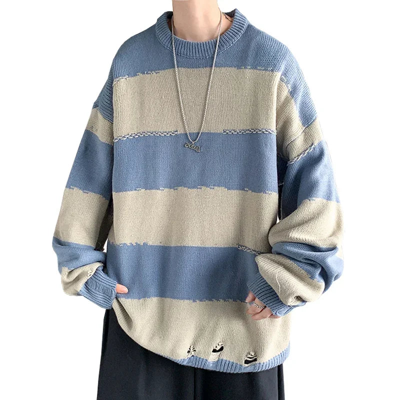 BONSIR  -  Knitted Warm Men Sweater Turtleneck Loose Casual Bottoming Autumn Pullovers