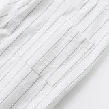 BONSIR  -  New American Style Business Striped Men Suit Pants Light Luxury Leisure Linen Straight Pants Urban Fashion High Quality Trousers