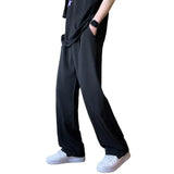 Bonsir Summer Black Suit Pants Men Fashion Social Mens Dress Pants Korean Loose Straight Pants Mens Office Formal Trousers M-5XL