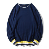 BONSIR  -  Autumn Knitted Sweater Men Korean Fashion Pullovers Long Sleeve Man Kintwear Sweatshirt Sweaters Men Clothing Pullover Top