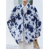 BONSIR  -  Fried street jacket men's spring and autumn Hong Kong style high street ins tie-dye jacket trendy brand couple jacket