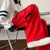 BONSIR  -  Streetwear Hip Hop Joggers Cargo Pants Men Overalls Multi-Pocket Black Pants Harajuku Fashion Men's Wide Leg Baggy Sweatpants